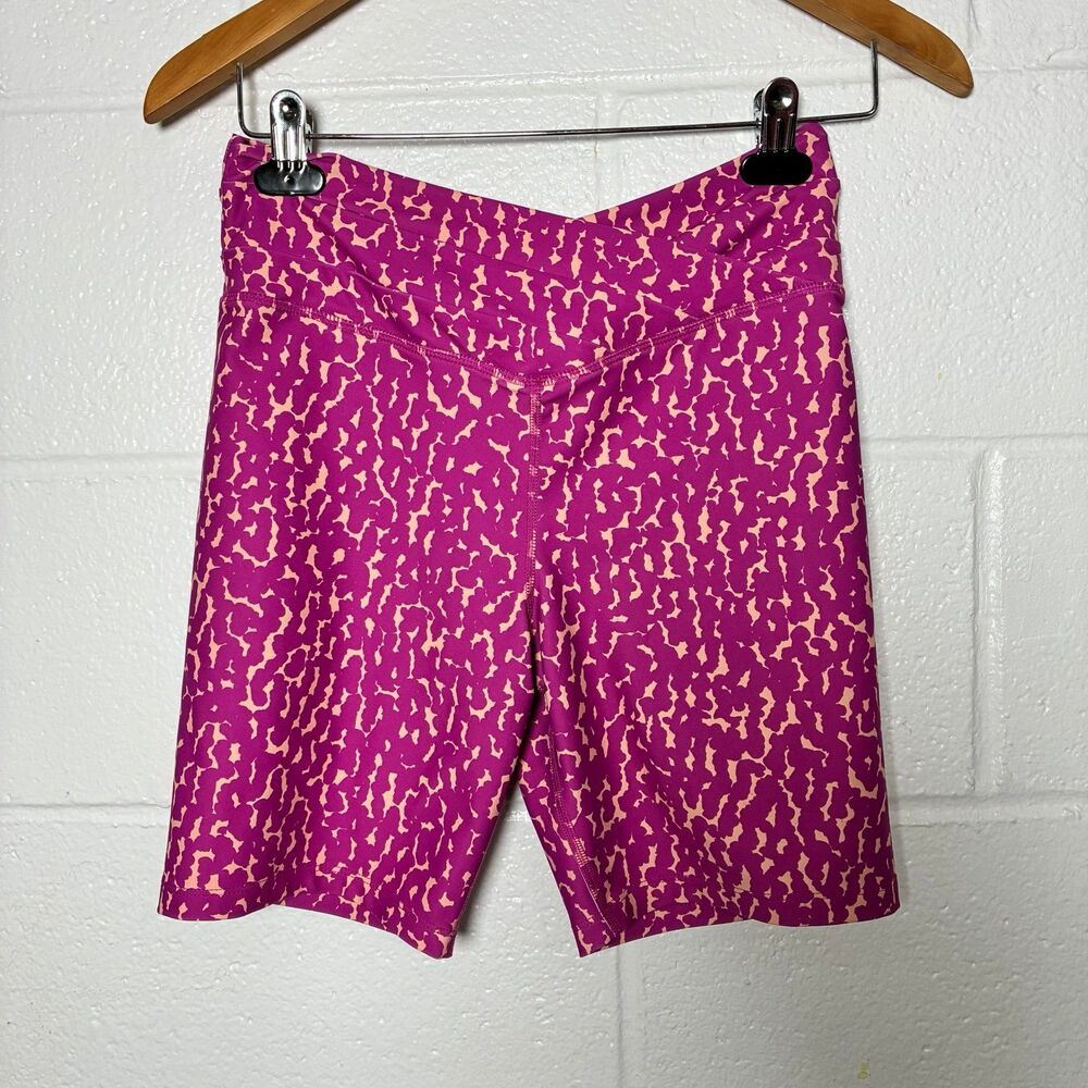 Sage Collective Cross Cross Waist Pink Peach Active Shorts